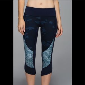 Lululemon Wunder Under Crop *Sashiko Camo